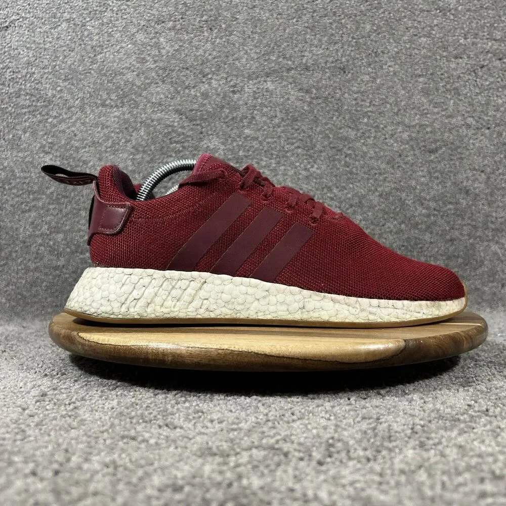Adidas NMD_R2 Boost CQ2404 Men's Size 9 Burgundy Athletic Running Shoes Used